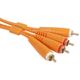 UDG Ultimate Audio Cable Set RCA - RCA Orange Straight 3m