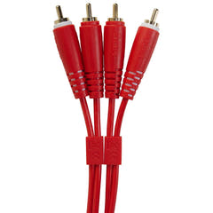 UDG Ultimate Audio Cable Set RCA - RCA Rød Straight 3m