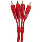 UDG Ultimate Audio Cable Set RCA - RCA Rød Straight 3m