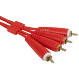 UDG Ultimate Audio Cable Set RCA - RCA Rød Straight 3m