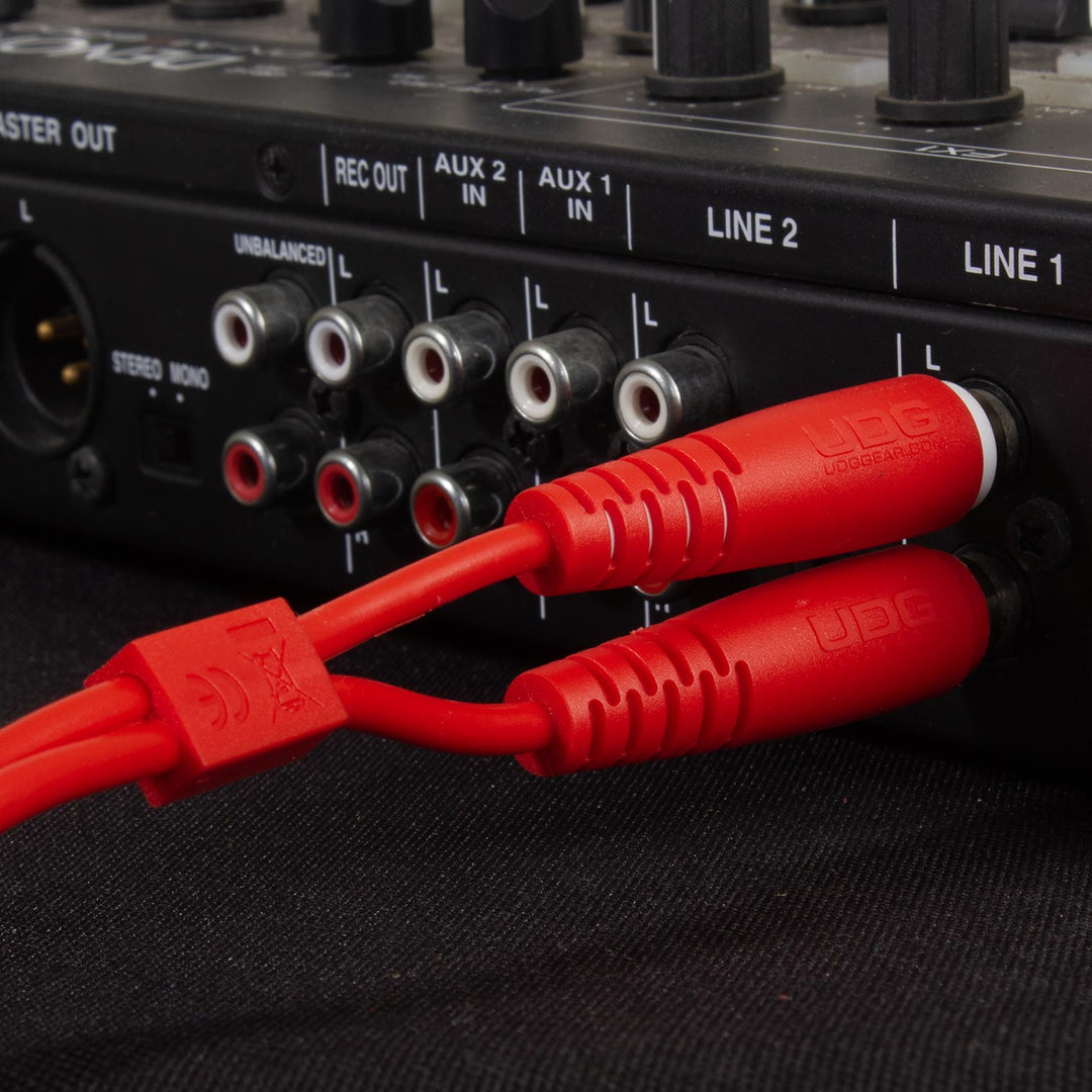 UDG Ultimate Audio Cable Set RCA - RCA Rød Straight 3m