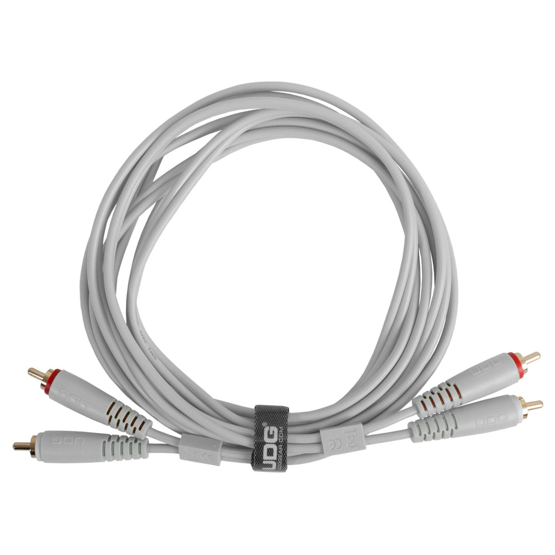 UDG Ultimate Audio Cable Set RCA - RCA Hvid Straight 3m