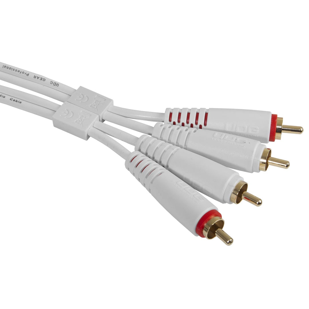 UDG Ultimate Audio Cable Set RCA - RCA Hvid Straight 3m