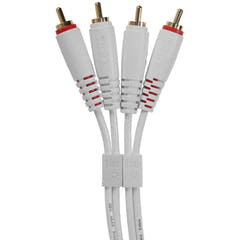 UDG Ultimate Audio Cable Set RCA - RCA Hvid Straight 3m
