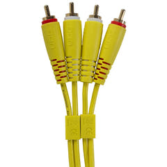 UDG Ultimate Audio Cable Set RCA - RCA Gul Straight 3m