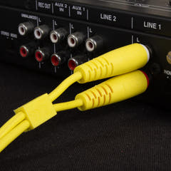 UDG Ultimate Audio Cable Set RCA - RCA Gul Straight 3m