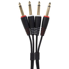UDG Ultimate Audio Cable Set 1/4'' Jack-1/4'' Jack Sort Straight 3m