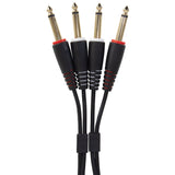 UDG Ultimate Audio Cable Set 1/4'' Jack-1/4'' Jack Sort Straight 3m