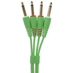 UDG Ultimate Audio Cable Set 1/4'' Jack-1/4'' Jack Grøn Straight 3m