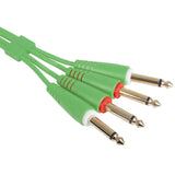 UDG Ultimate Audio Cable Set 1/4'' Jack-1/4'' Jack Grøn Straight 3m
