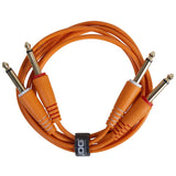 UDG Ultimate Audio Cable Set 1/4'' Jack-1/4'' Jack Orange Straight 1,5m