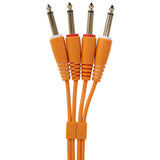 UDG Ultimate Audio Cable Set 1/4'' Jack-1/4'' Jack Orange Straight 1,5m