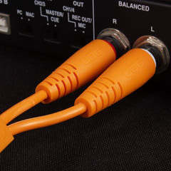 UDG Ultimate Audio Cable Set 1/4'' Jack-1/4'' Jack Orange Straight 1,5m
