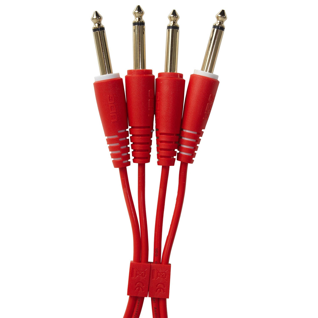 UDG Ultimate Audio Cable Set 1/4'' Jack-1/4'' Jack Rød Straight 1,5m
