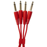 UDG Ultimate Audio Cable Set 1/4'' Jack-1/4'' Jack Rød Straight 1,5m