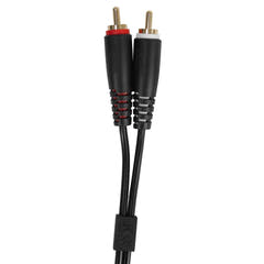 UDG Ultimate Audio Cable Set RCA Straight-RCA Angled Sort 3m