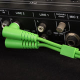UDG Ultimate Audio Cable Set RCA Straight-RCA Angled Grøn 3m