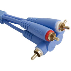 UDG Ultimate Audio Cable Set RCA Straight-RCA Angled Blå 3m