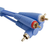 UDG Ultimate Audio Cable Set RCA Straight-RCA Angled Blå 3m