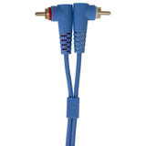 UDG Ultimate Audio Cable Set RCA Straight-RCA Angled Blå 3m