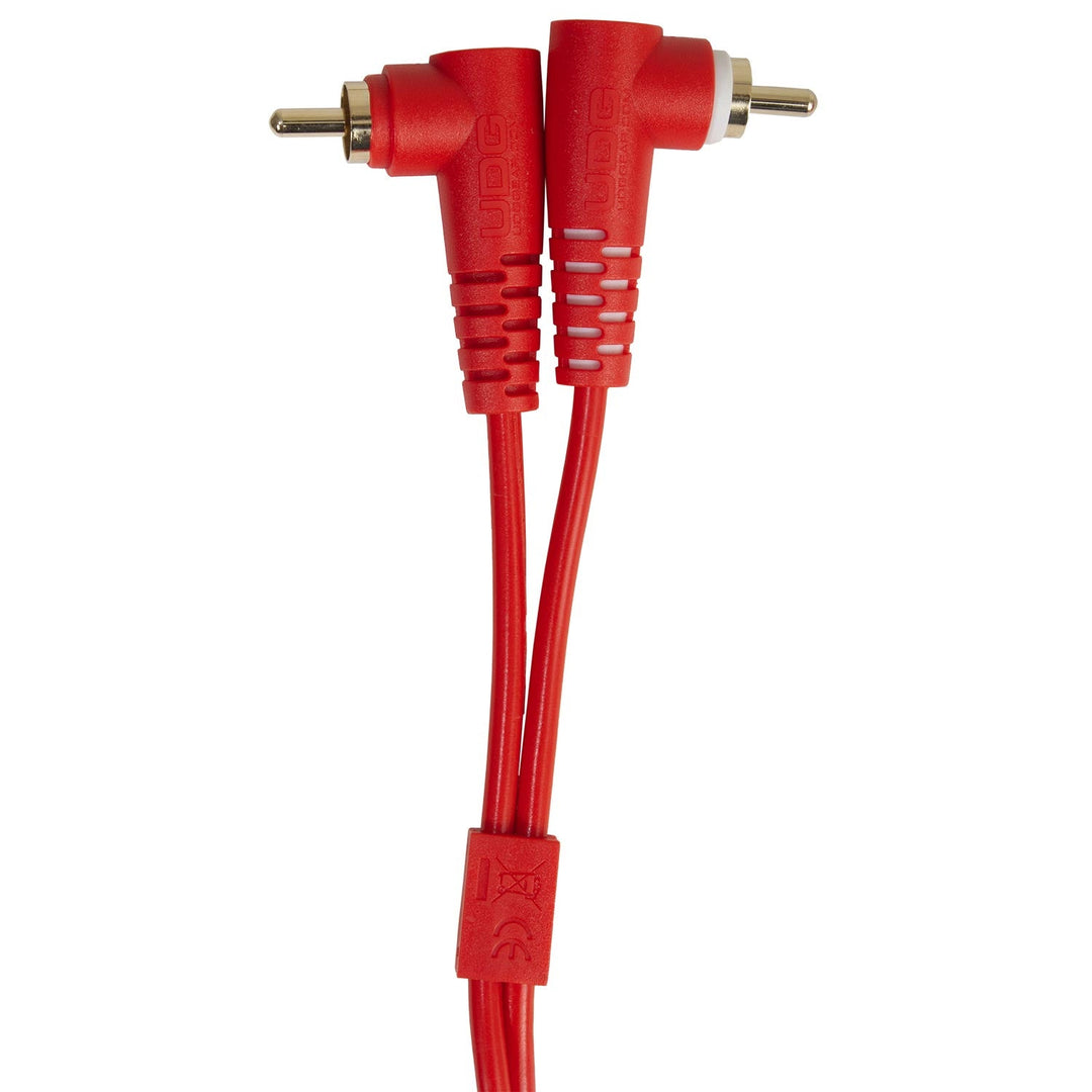 UDG Ultimate Audio Cable Set RCA Straight-RCA Angled Rød 3m