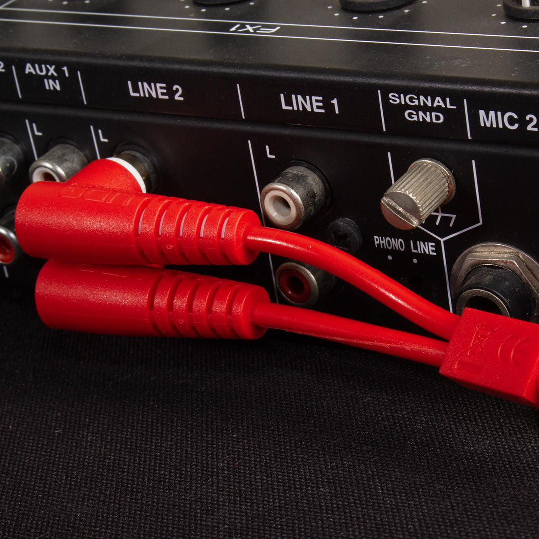 UDG Ultimate Audio Cable Set RCA Straight-RCA Angled Rød 3m