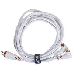 UDG Ultimate Audio Cable Set RCA Straight-RCA Angled Hvid 3m