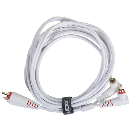 UDG Ultimate Audio Cable Set RCA Straight-RCA Angled Hvid 3m