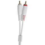 UDG Ultimate Audio Cable Set RCA Straight-RCA Angled Hvid 3m