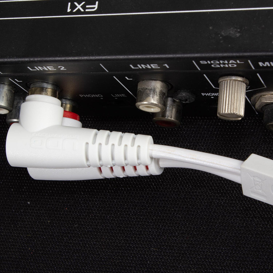 UDG Ultimate Audio Cable Set RCA Straight-RCA Angled Hvid 3m