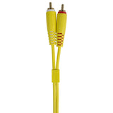 UDG Ultimate Audio Cable Set RCA Straight-RCA Angled Gul 3m