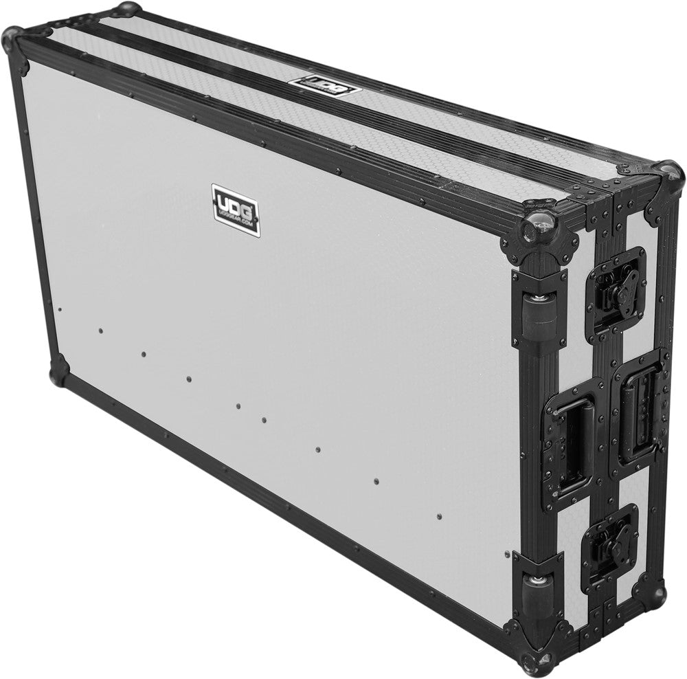 UDG Ultimate Flight Case Portable Z-Style DJ Table Hvid Plus (Wheels)