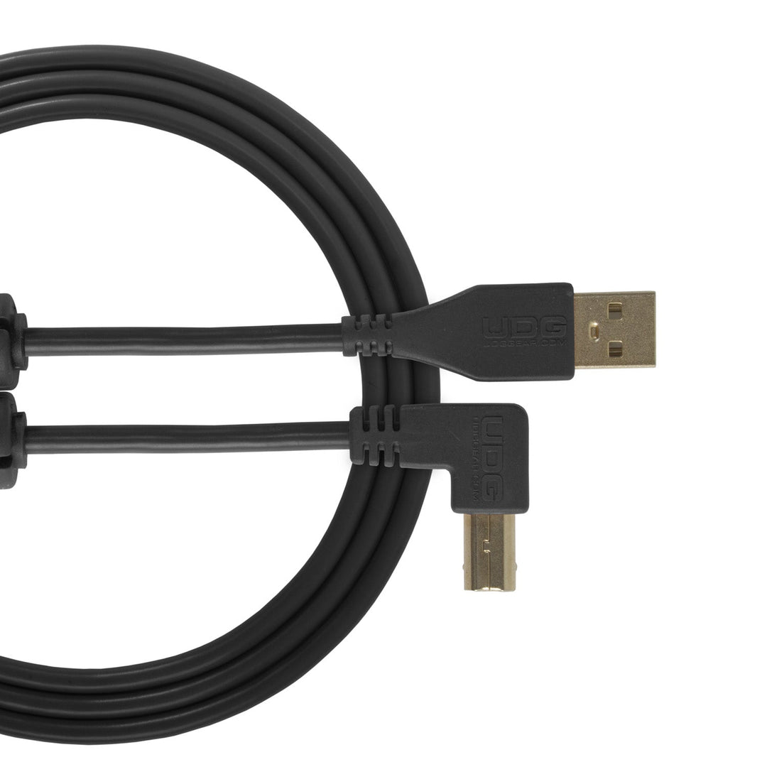 UDG Ultimate Audio Cable USB 2.0 A-B Sort Angled 3m