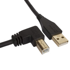UDG Ultimate Audio Cable USB 2.0 A-B Sort Angled 3m
