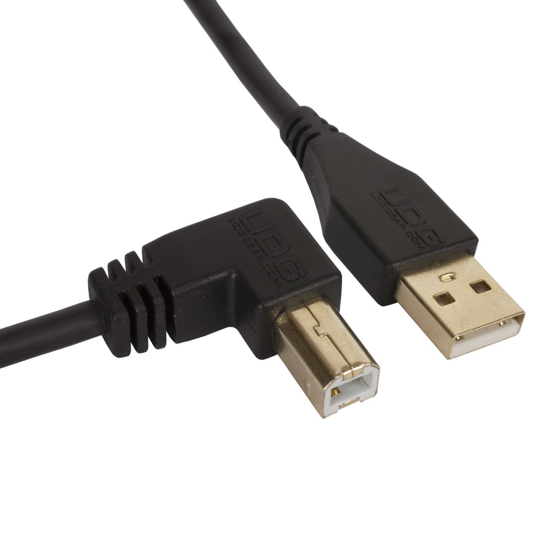 UDG Ultimate Audio Cable USB 2.0 A-B Sort Angled 3m