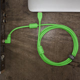 UDG Ultimate Audio Cable USB 2.0 A-B Grøn Angled 2m