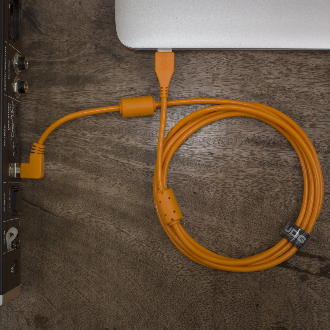 UDG Ultimate Audio Cable USB 2.0 A-B Orange Angled 3m