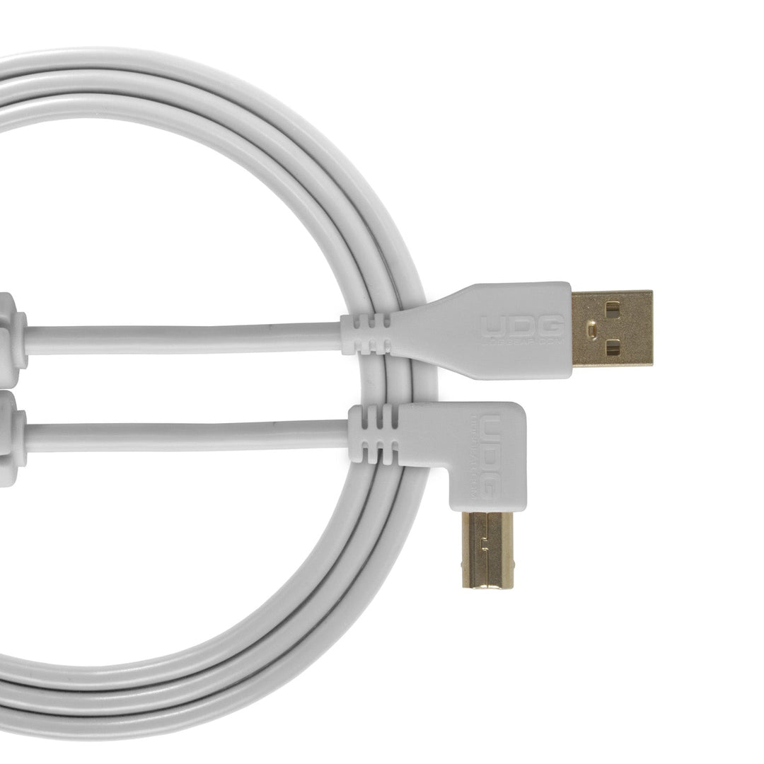 UDG Ultimate Audio Cable USB 2.0 A-B Hvid Angled 3m