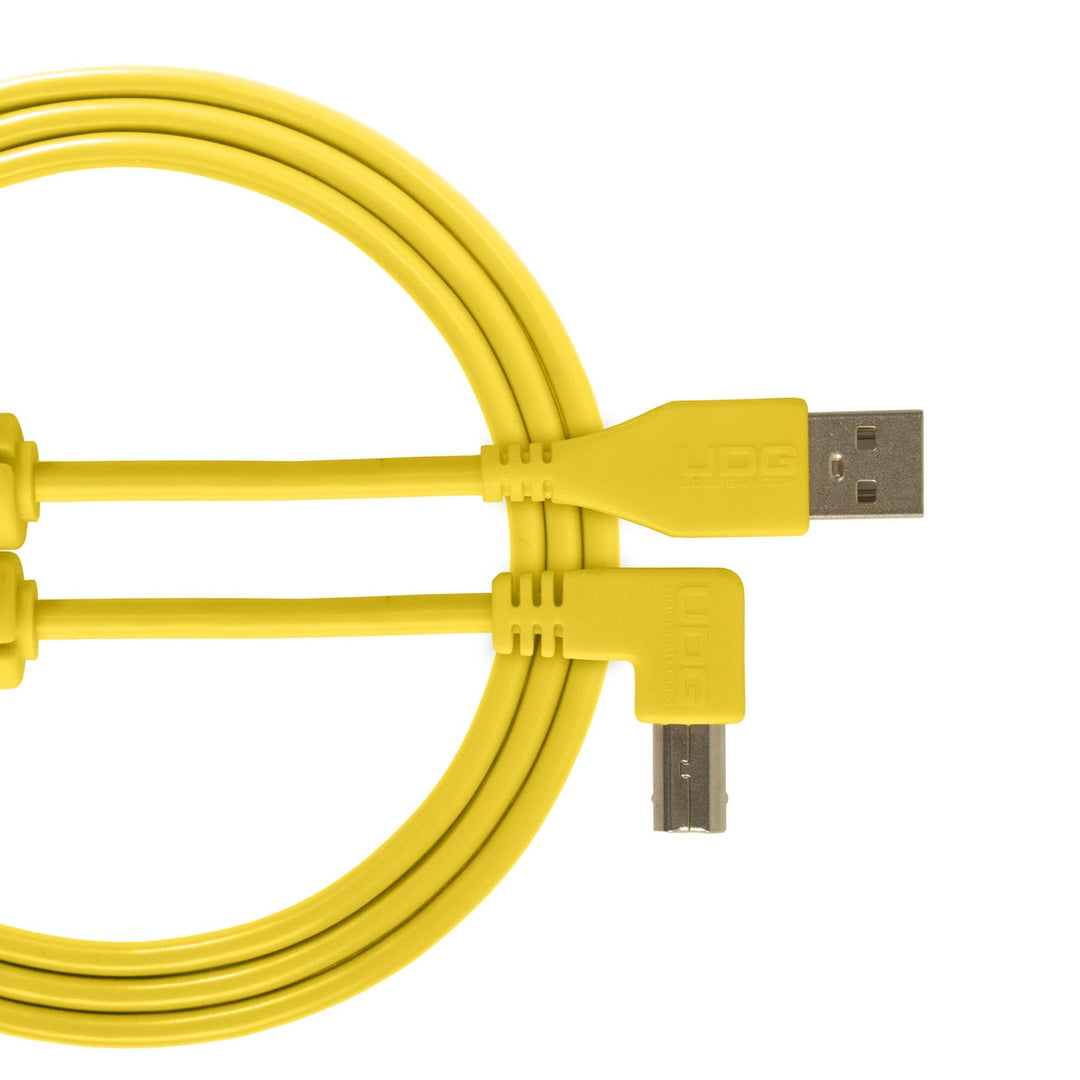 UDG Ultimate Audio Cable USB 2.0 A-B Gul Angled 1m