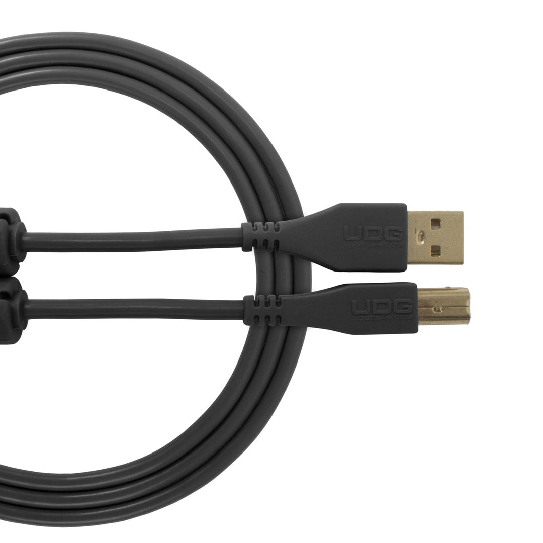 UDG Ultimate Audio Cable USB 2.0 A-B Sort Straight 2m