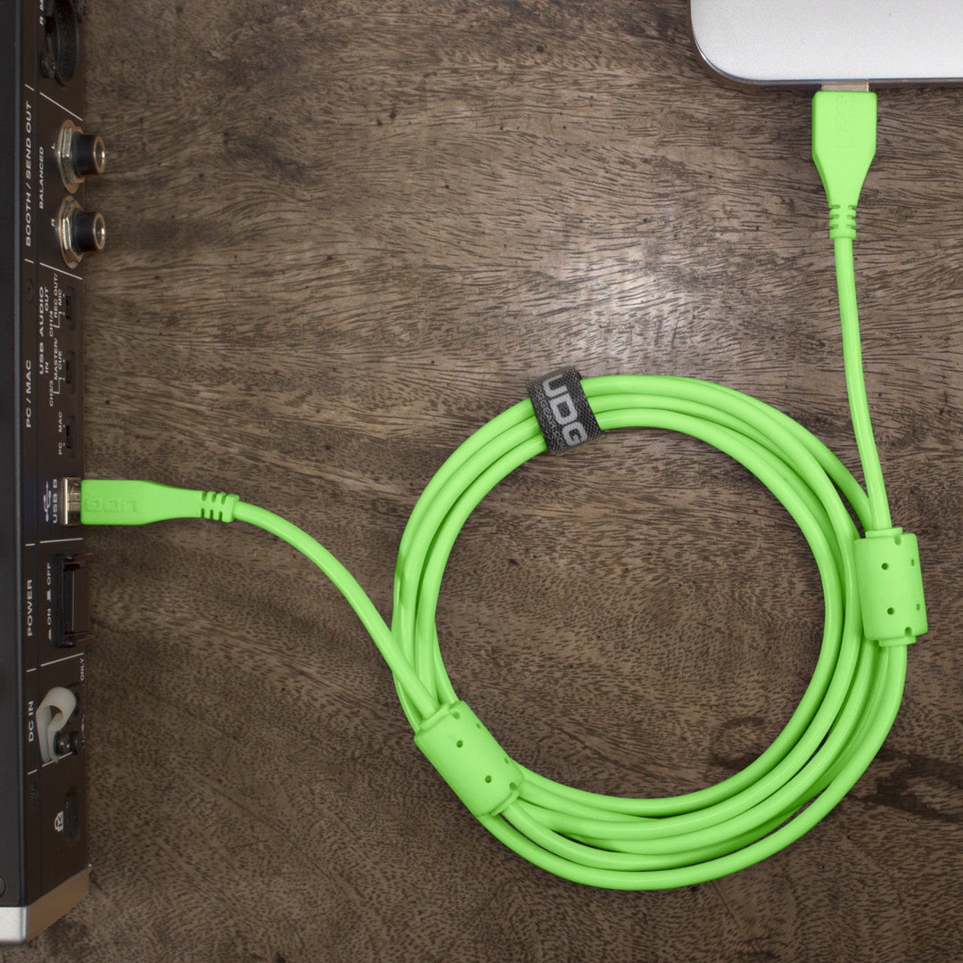 UDG Ultimate Audio Cable USB 2.0 A-B Grøn Straight 2m