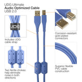 UDG Ultimate Audio Cable USB 2.0 A-B Blå Straight 3m