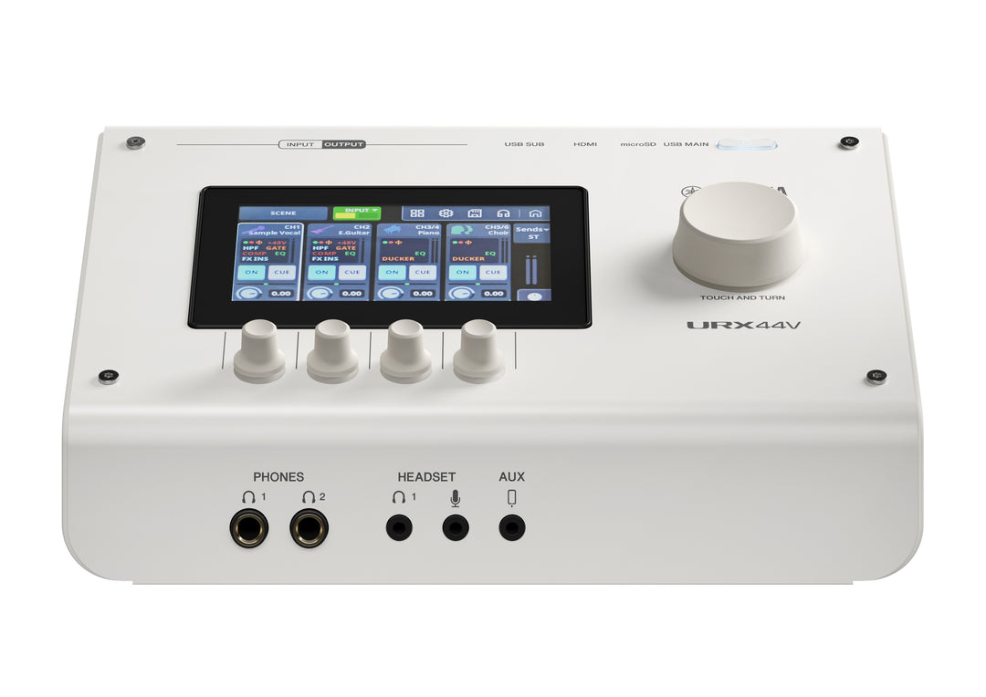 Yamaha URX44V USB-C Audio/Video Interface (Hvid) - Video Version