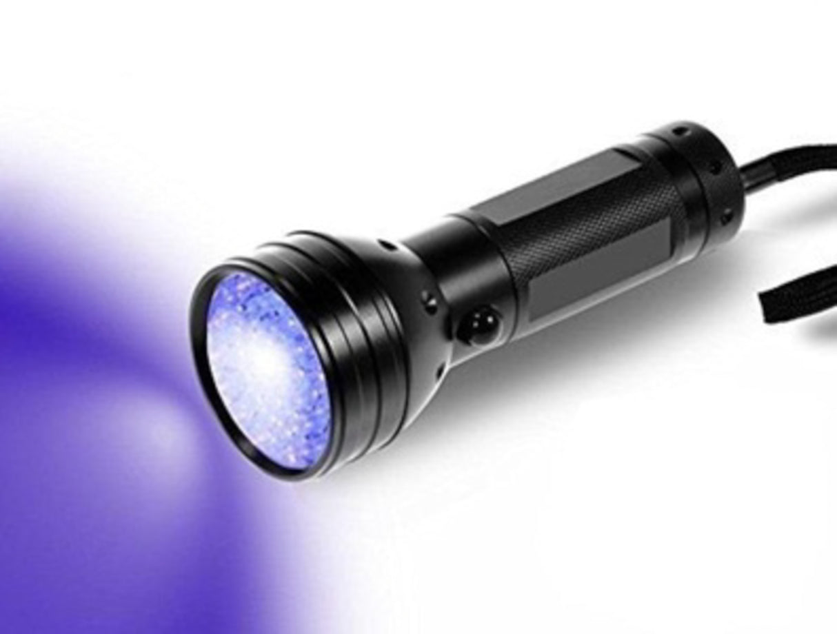 UV Lommelygte m. 51 LED dioder