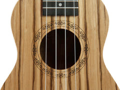 DiMavery UK-400 Sopran Ukulele (Zebratræ)