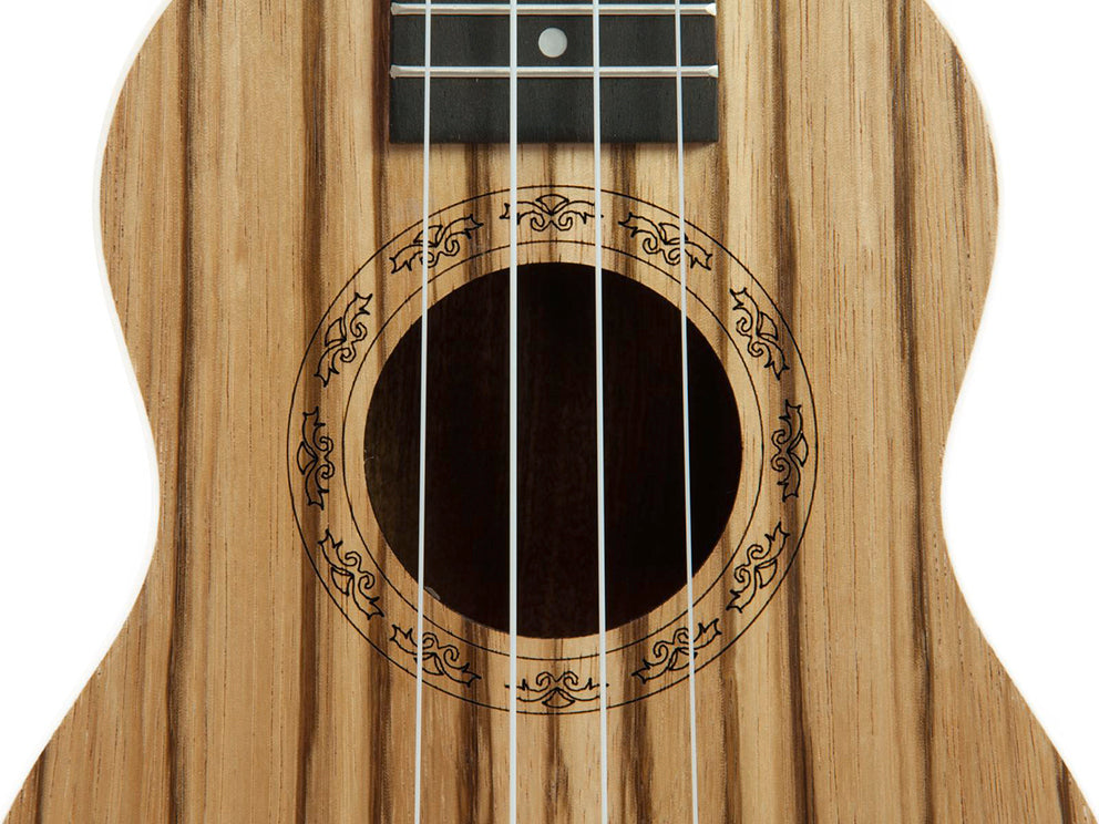 DiMavery UK-400 Sopran Ukulele (Zebratræ)