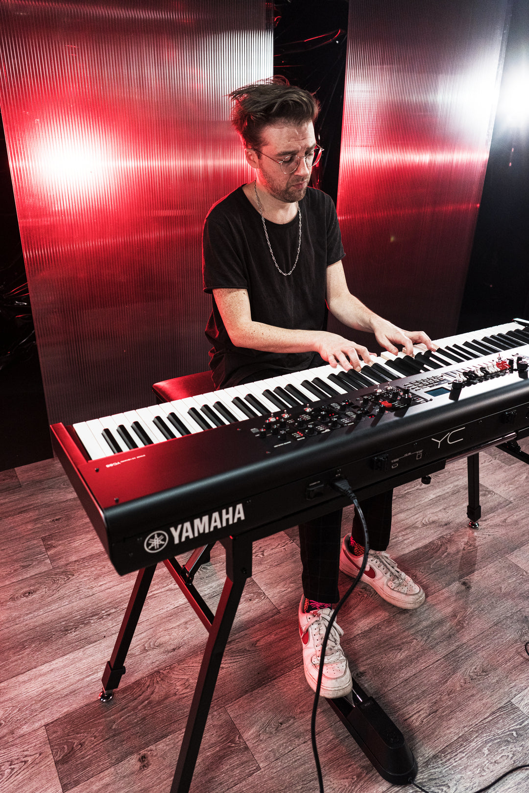 Yamaha YC88 Digital Stage Keyboard (Natural Wood)