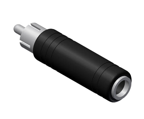 Procab VC103 adapter RCA han til 6,3 mm jack hun