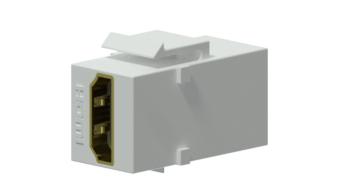 Keystone adapter HDMI a til HDMI a, Hvid