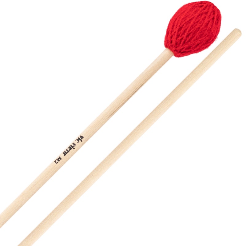 Vic Firth M2 American Custom Keyboard, Medium-Red Yarn